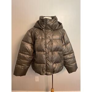 NWOT Gap Olive Green Recycled Puffer Coat